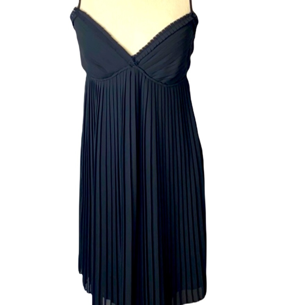 Ted Baker London Black Pleated Coleta Cocktail Dr…